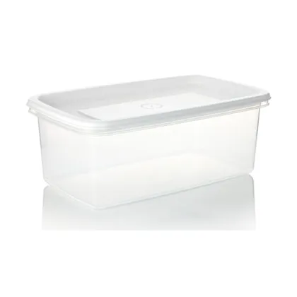 Recipiente Plastico Rectangular 2L Blanco