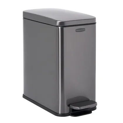 Papelera de Pedal 9.8 Litros en Acero Inoxidable Rubbermaid 2179281