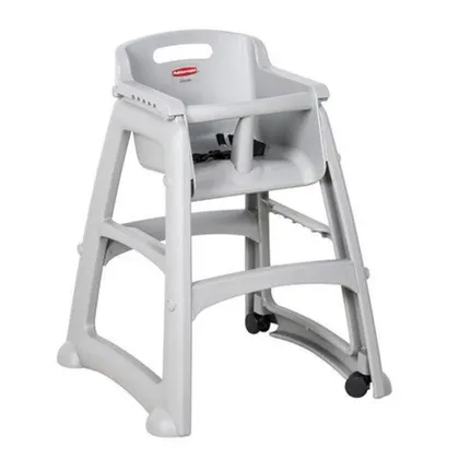 Silla Comedor Bebe Restaurante Con Ruedas Gris FG780508PLAT