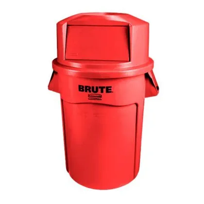 Caneca Brute 121 Litros FG263200RED con Tapa Domo Rojo FG263788RED