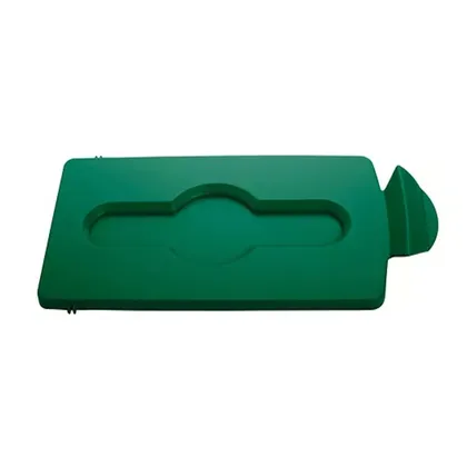 Tapa Verde Cerrada para Estación de Reciclaje Slim Jim® Rubbermaid 2007884