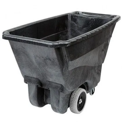 Practiwagon Volcador 400 Litros 1/2 Yarda Sin Tapa Negro Rubbermaid FG9T1300BLA
