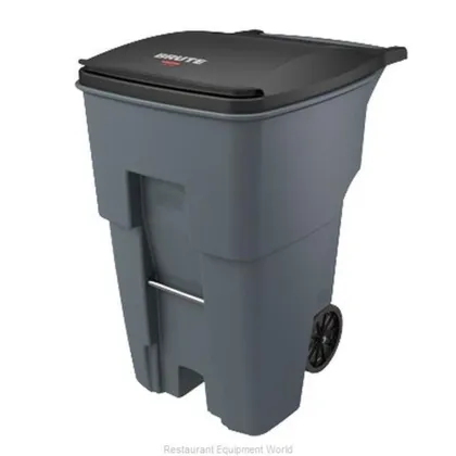Rubbermaid FG9W2200GRAY Contenedor Brute® con Ruedas 360 litros Gris