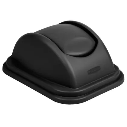 Tapa para Papelera Rectangular Grande 40 Lt Negro Rubbermaid FG306700BLA