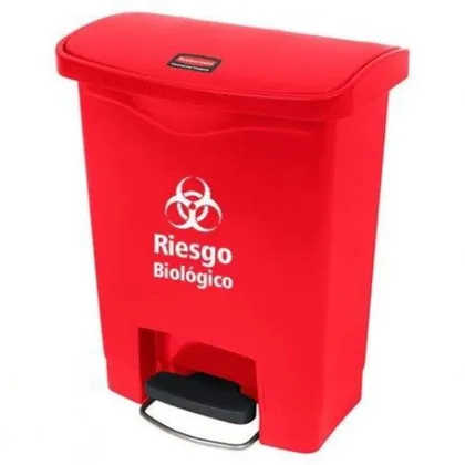 Papelera de Pedal Slim Jim Step-On 30 Litros Roja 1883564