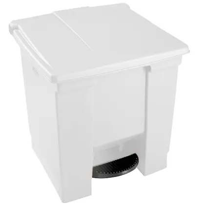 Papelera de Pedal 30 litros Blanca Rubbermaid FG614300WHT