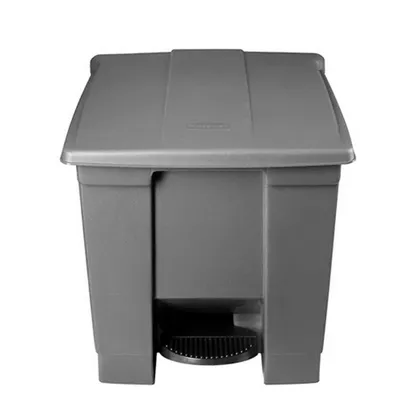 Papelera de Pedal 30 litros Gris 2033454