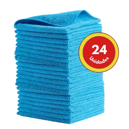Kit x24 Paños de Microfibra Rubbermaid HYGEN R-40 40x40 cm Azul