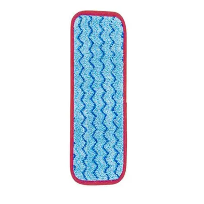 Mopa Plana Microfibra HYGEN 47 cm Trapero Húmedo Azul Borde Rojo FGQ41000RD00