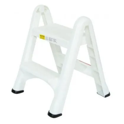 Escalera de Dos Pasos Plegable Blanca FG420903WHT