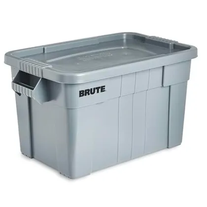 Caja BRUTE Tote con Tapa 20 Galones (75.7 Litros) FG9S3100GRAY