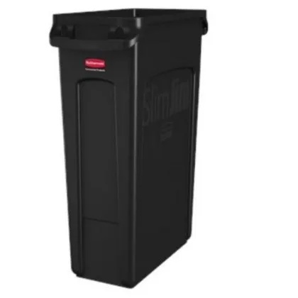 Contenedor Slim Jim ® 87 litros Negro FG354060BLA