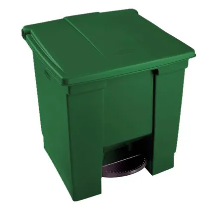 Papelera de Pedal 30 litros Verde 2036023