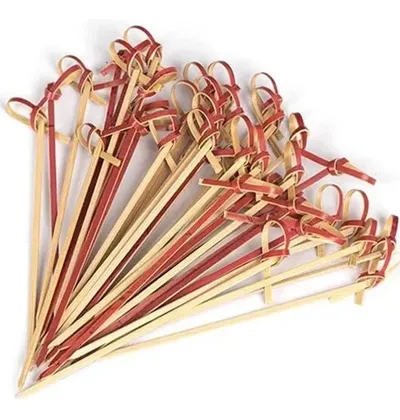 Palillos Bamboo B- Nudo Rojo x100