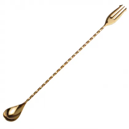 Cuchara Tridente Oro