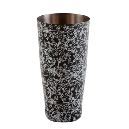 Tin 28oz Floral Estampado