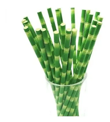 Pitillo papel bamboo x200 unidades