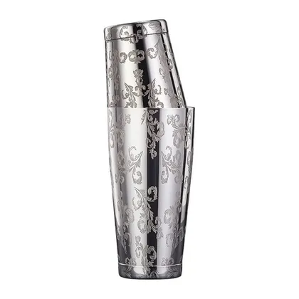 Coctelera Floral Tallada 28oz/18oz