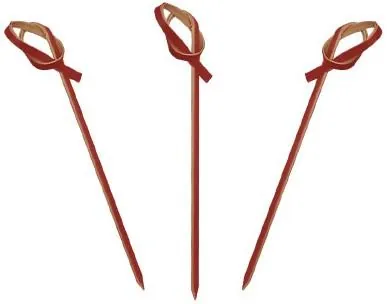 Pincho en Bambú Rojo