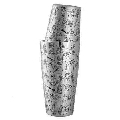 Coctelera Tiki Tallada 28oz/18oz