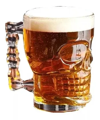 Vaso Cervecero Calavera 500 ml