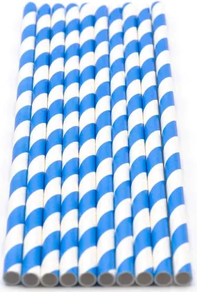Pitillo espiral azul