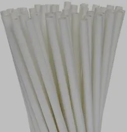Pitillo de Papel Blanco con Empaque