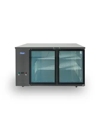 Back Bar Negro Puerta de Vidrio 150CM