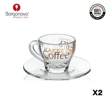 Taza Café y plato Ischia Mix set x 2 Italia