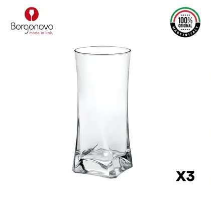 Vaso Gótico Largo Set 330 ml Italia X 3