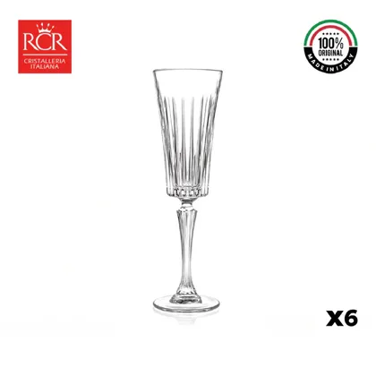 Copa Cristal Champaña Timeless, set x 6 RCR Cristal