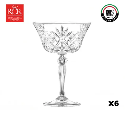 Copa Cristal Melodia Champaña Coupe setx6 Rcr Italia.