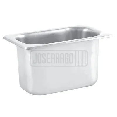 Azafate en acero 1/9 GN x 10 cm