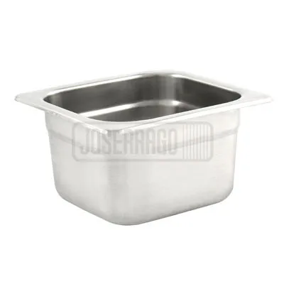 Azafate en acero 1/6 GN x 10 cm