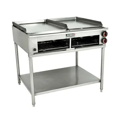 Asador plancha industrial doble M-32