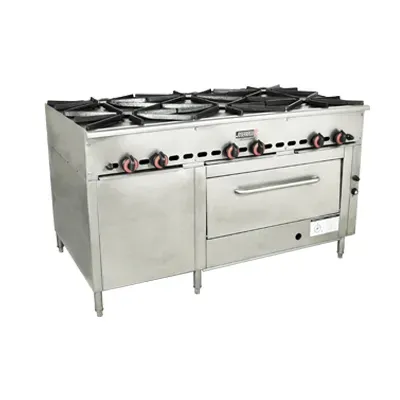Cocina de 6 puestos con horno M-108