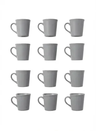 Set X 12 Mugs 330 ML Cemento