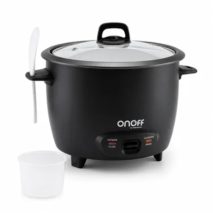 Olla Arrocera OnOff de 1,8 En Aluminio Antiadherente Negra