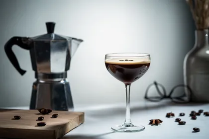 Set De 4 Copas En Vidrio Espresso Martini
