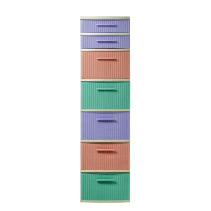 Gavetero Crochet 7 Niveles Candy 120 x 32 x 37 cm