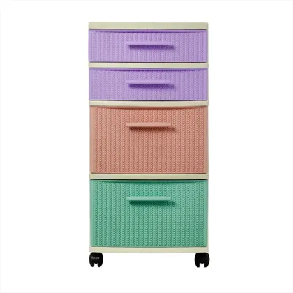 Gavetero Modular Crochet 4 Niveles Candy 65 x 32 x 37 cm