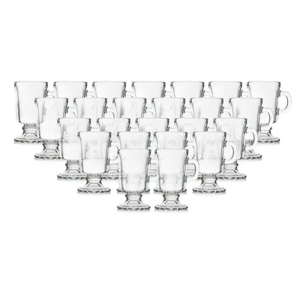 Juego de 24 Mugs En Vidrio Irish 142 ML