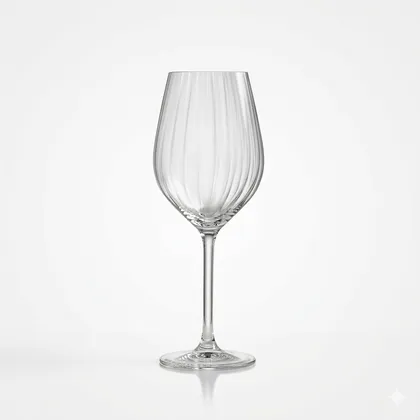 SET X 4 COPAS VINO ROJO PLISSE 50CL 17oz