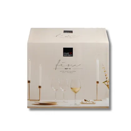Set De 6 Copas En Vidrio Para Vino Blanco FIM 410 ML