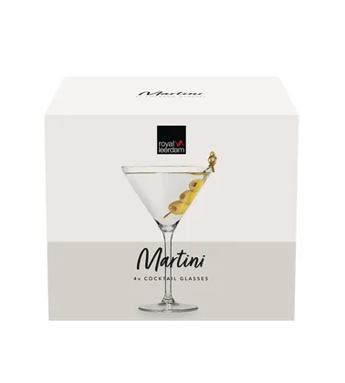 Set De 4 Copas En Vidrio Martini 260 ML / 8 OZ