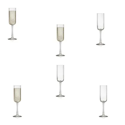 Set X4 Copas Champagne Panello Linear 221ML