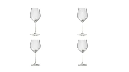 SET X 4 COPAS VINO BLANCO PLISSE 38CL 12.75oz