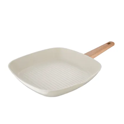 Sartén Asador 28x28 cm Aluminio Forjado Ind Naturally – Ideal para Cocinas de Gas, Eléctri