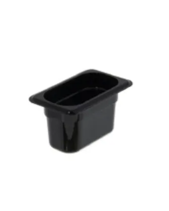 Recipiente en Policarb. Negro de 1/3 (32,5×17,5×10)