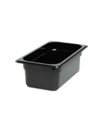 Recipiente en Policarb. Negro de 1/2 (32,5×26,5×6.5)